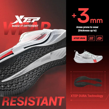 XTEP 2000km 5.0 Running Shoes Soft Universal Sneakers Cushion Durable Jogging Wear-Resistant Lightweight Shoes